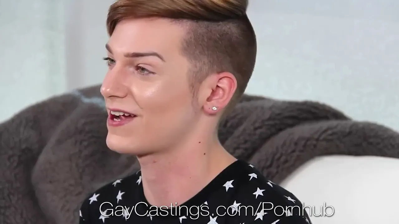 Twink gets facial after gay casting session with anal, blowjob and handjob