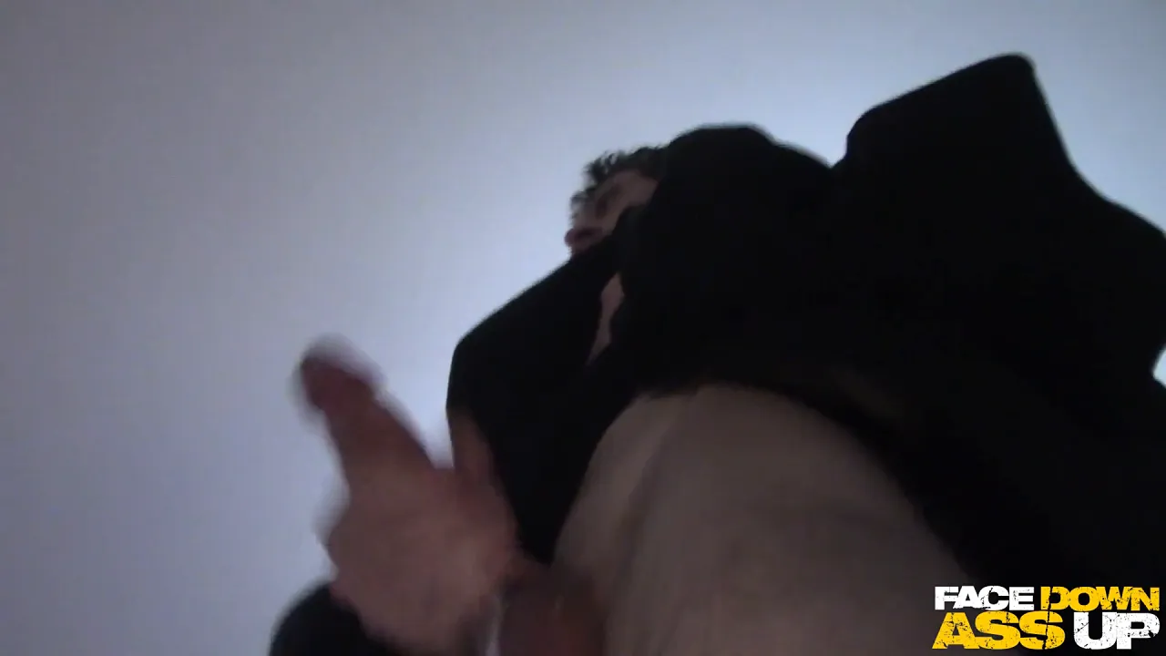 Muscular jock gets double creampied by two black men