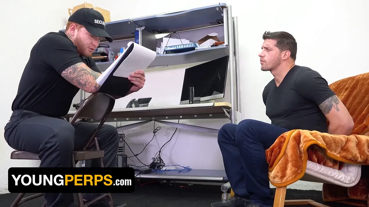 Officer Jeremiah Cruze gives rough gay sex to mischievous guy Ty Roderick